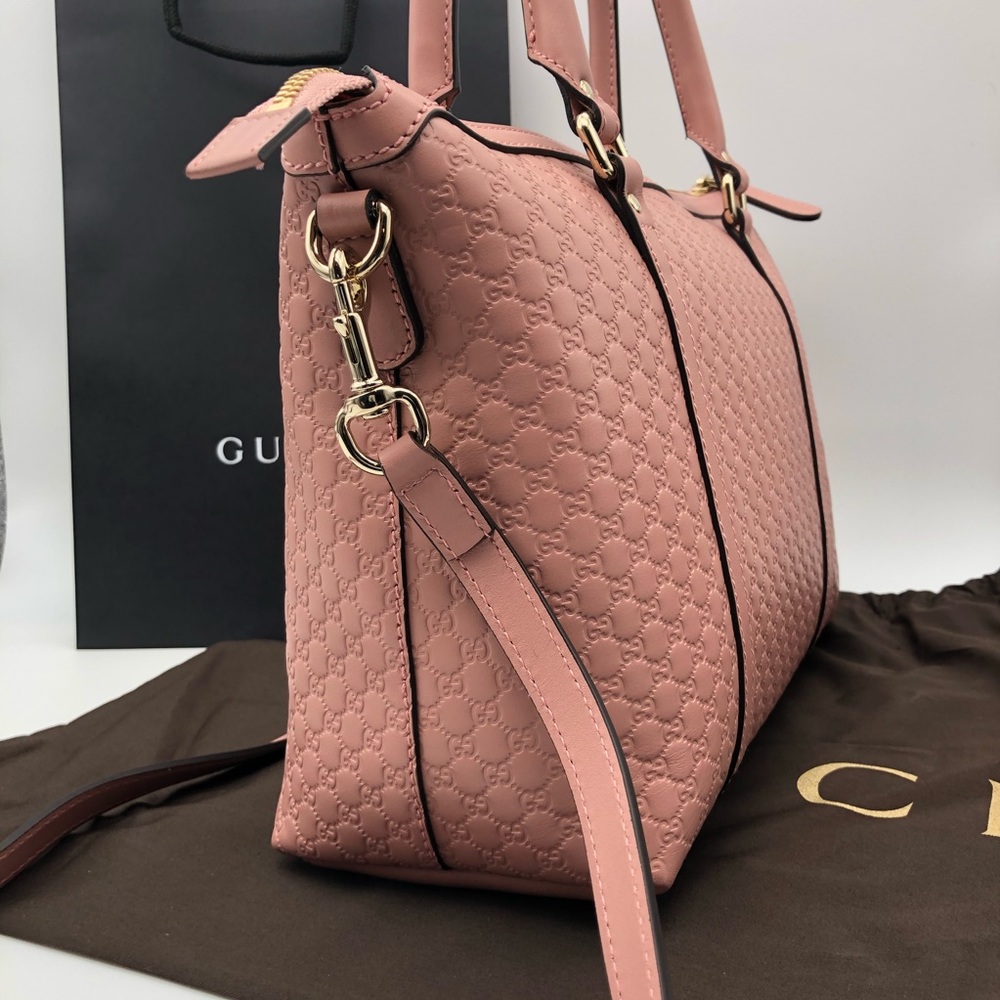 GUCCI IndiPink GG Medium Tote Shoulder Bag - Picture 2 of 8